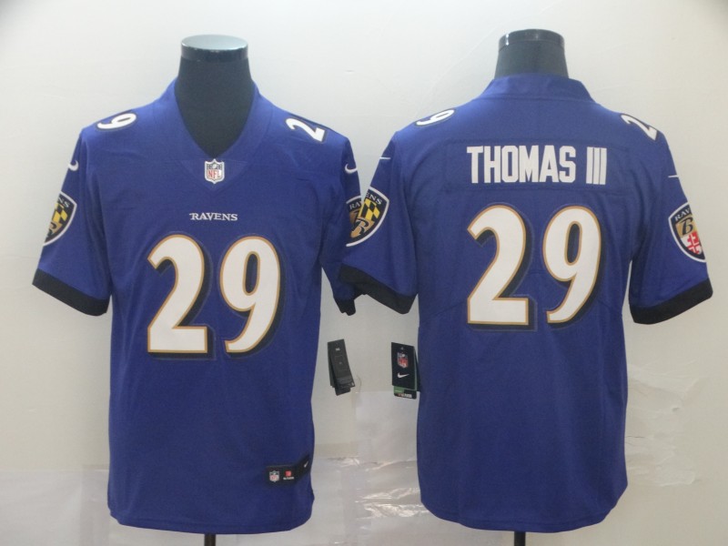 Men's Baltimore Ravens Earl Thomas III #29 Purple Jersey